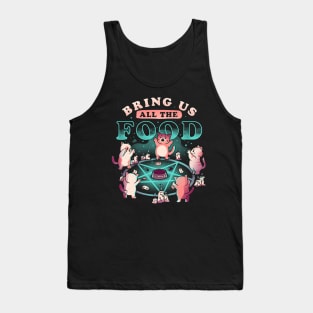 Bring Us All The Food Cute Evil Hungry Cat Gift Tank Top